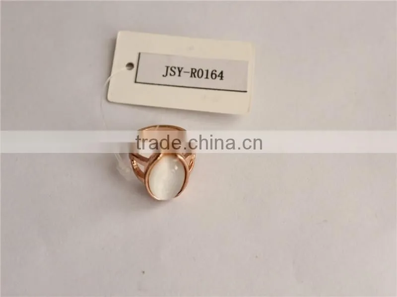 JSY jewerly rings sets 18k yellow gold rings cat eye gemstone ring