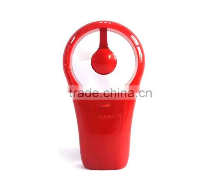 Give Away Gift USB Windmill Mini Fan Hand-held Mini Super Mute USB/Battery Operated Cooling Fan Pink