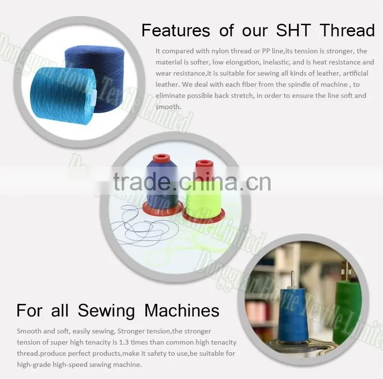 100% Blue Polyester Filament Spinning Yarn for Fire Retardant High-tech Textiles