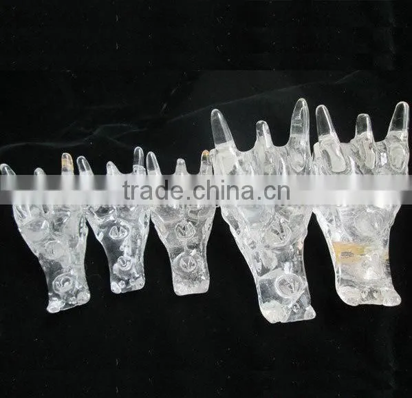 Wholesale Clear Quartz Crystal Dragon Skull Carving / Quartz Dragon Head Skull