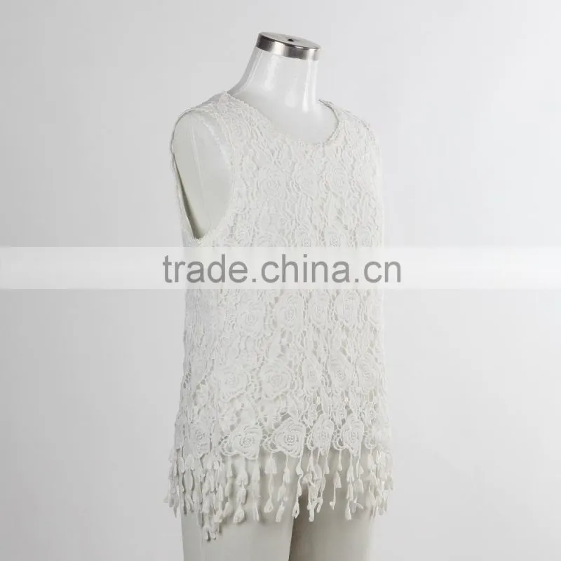 F5S12100 Fashion Design Women Lace Tank Top