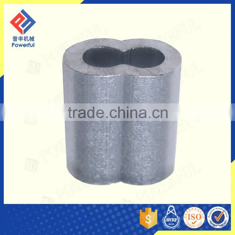 SELF COLOR U.S. TYPE ALUMINIUM HOURGLASS WIRE ROPE FERRULE