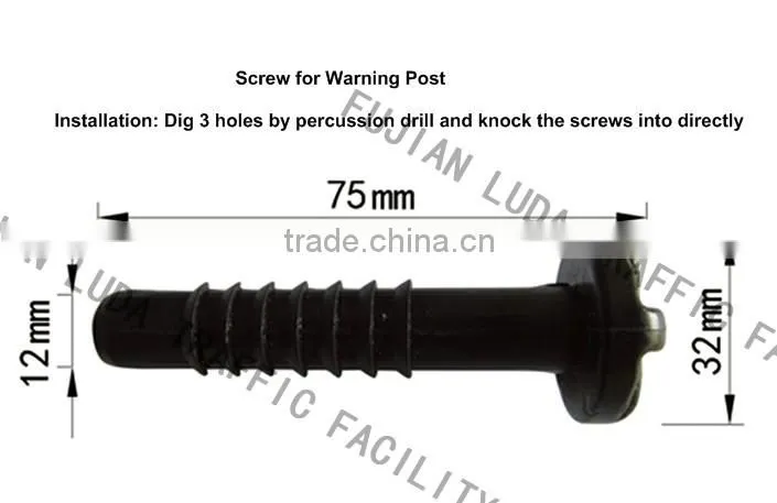 20" EVA reflective warning post for road safety