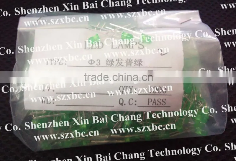 3mm LED Diode green color