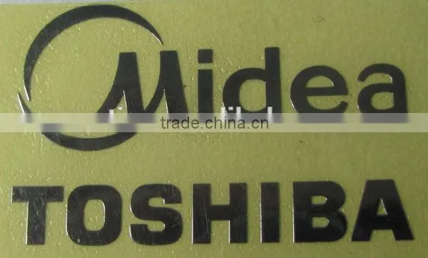 Cheap custom metal sticker/decorative sticker/nameplate/trademark