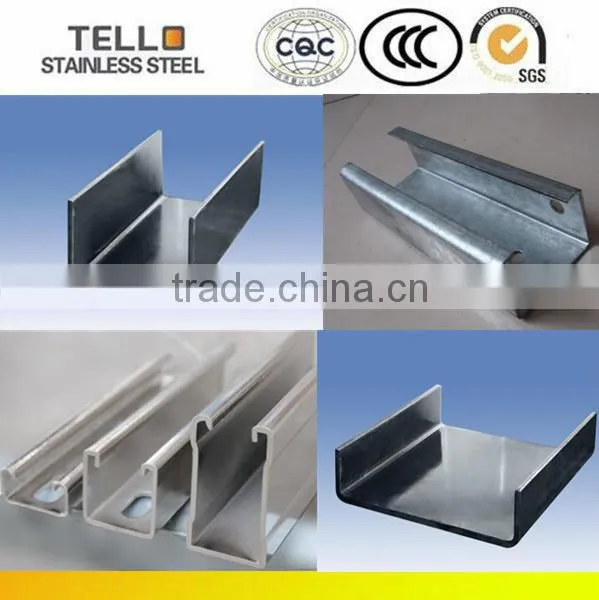 201 U profile slotted steel