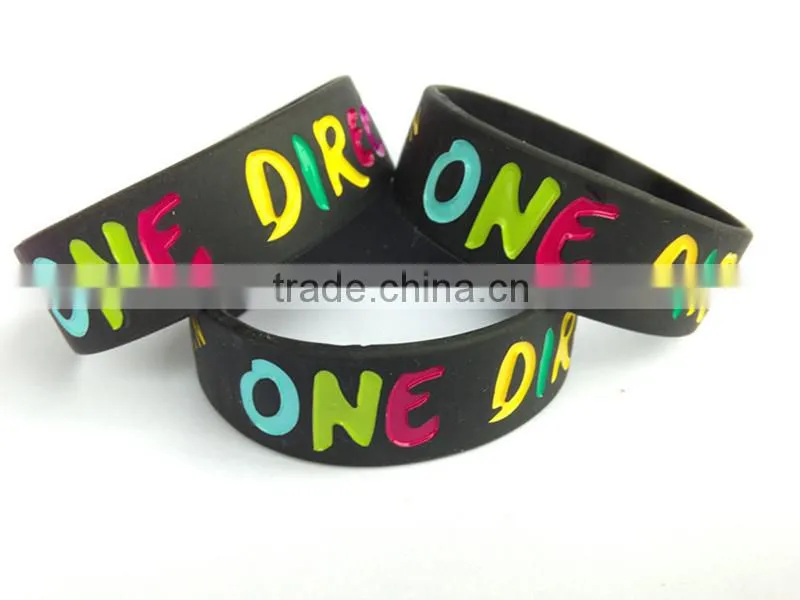 Promotional silicon wristband debossed