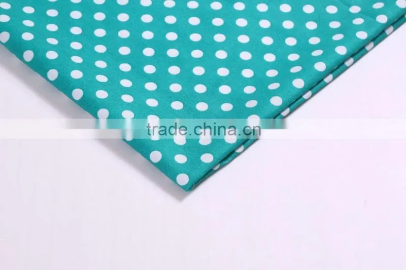 Wholesale super poly spandex satin dot printed Fabric/satin fabric/polyester fabric for cloth