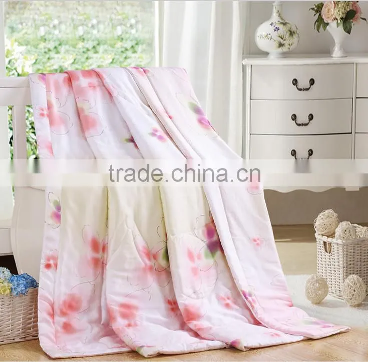 China factory wholesale 100% handmade silk quilt, kantha comforter/silk fitted quilt cover
