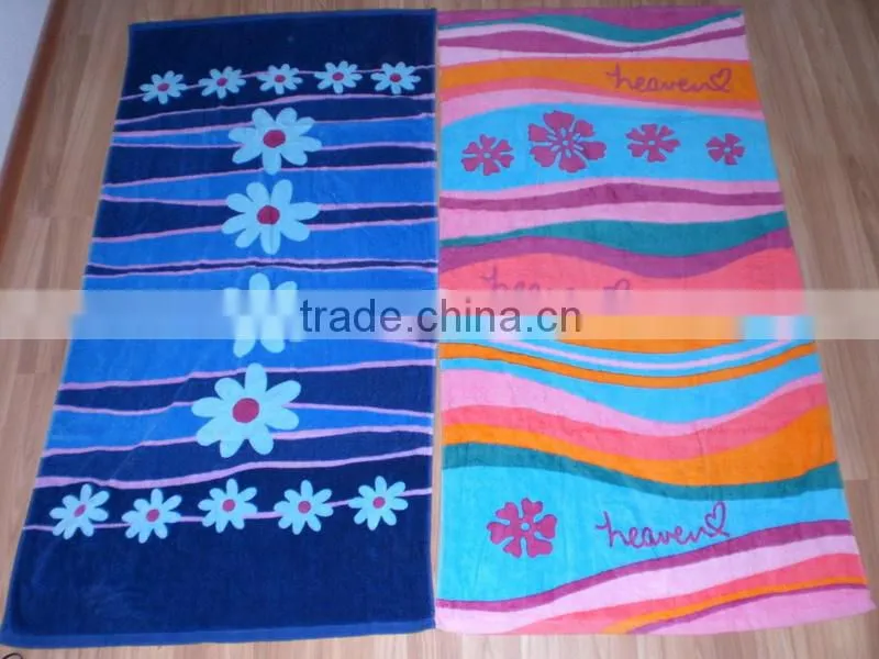 reactive pritning animal bath towel for sea style