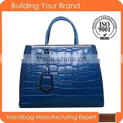BSCI FACTORY Wholesale croc leather handbag women bags