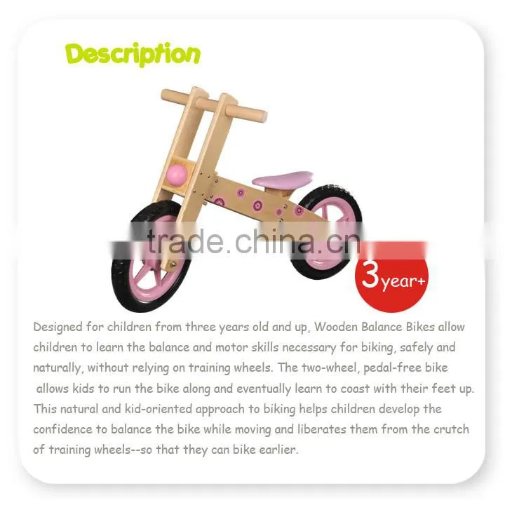 12inch Kids Balance Wooden Bike