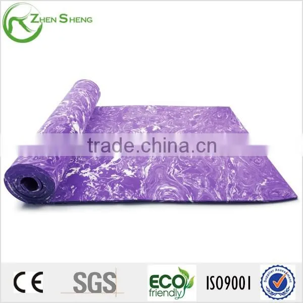 ZHENSHENG colorful natural rubber eva yoga mat