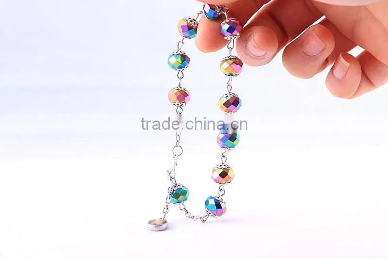 2015 New Religious Stone Rosary Bracelet