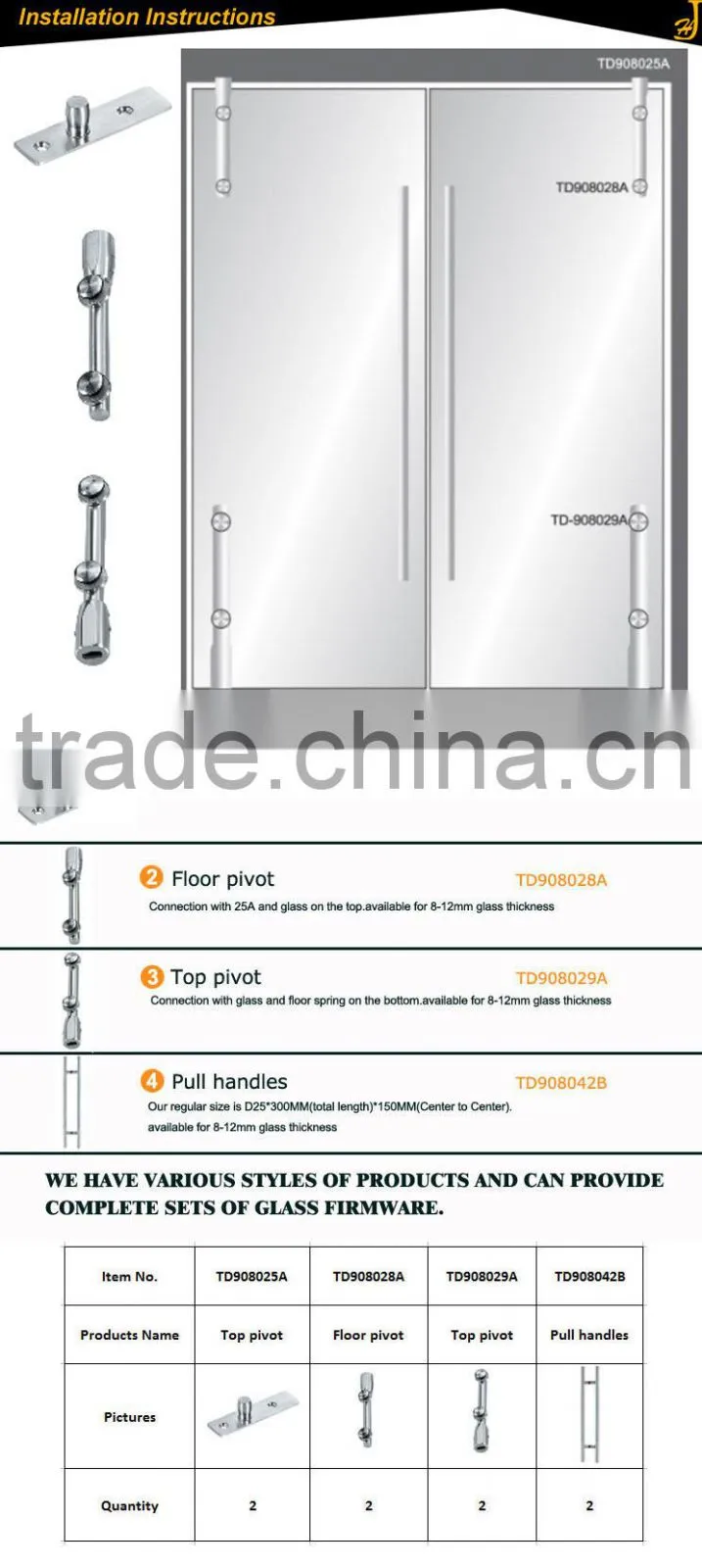 China factory issue VAT invoices supply unique glass door floor hinges