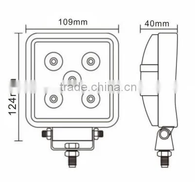 15W auto excavator part LED work light LH-194