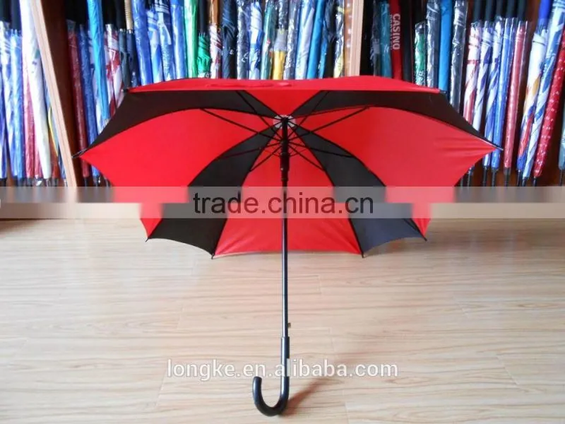 special design straight shaft square rain umbrella