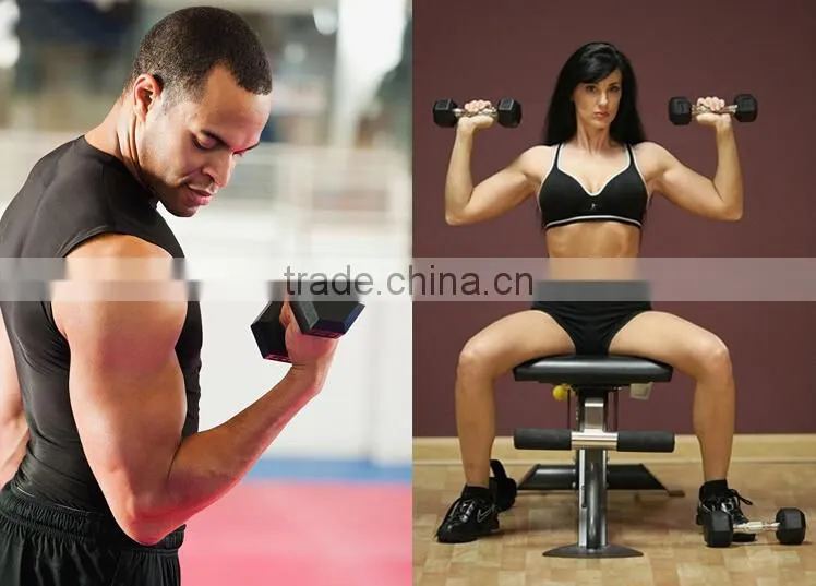 wholesale aerobic hexagon Hex Dumbell with logo printed