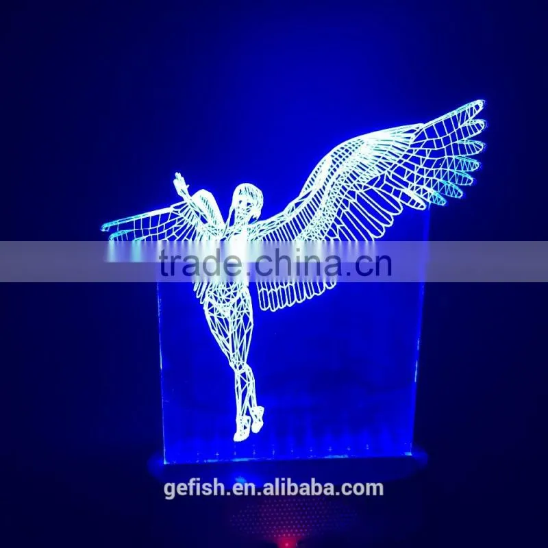 Hot acrylic 3D lamp for Christmas gift