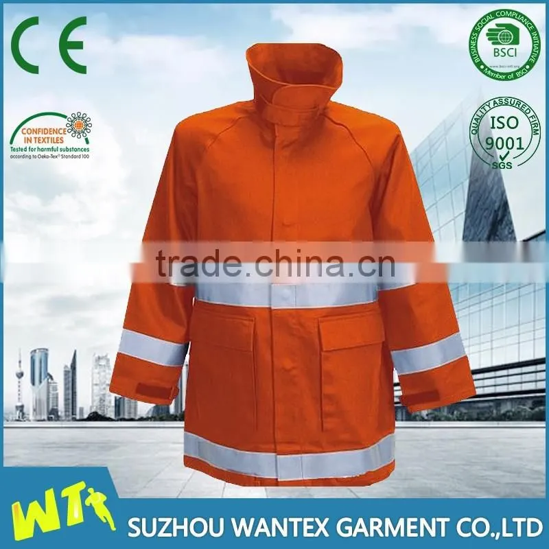 100% polyester 300D oxford raincoat hi vis raincoat reflective raincoat