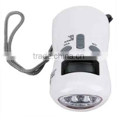 portable led emergency dynamo flashligh