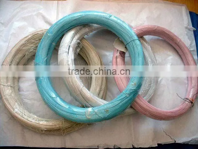 Low Price PVC Coated Galvanized Cage Wire Green Color
