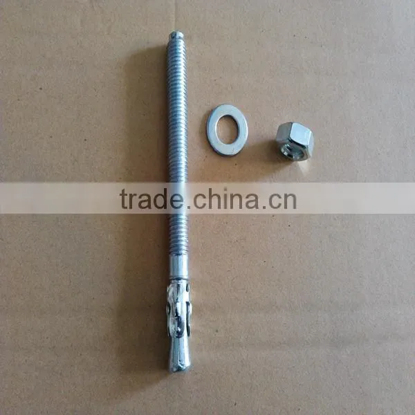 Wedge anchors with white and yellow galvanized
