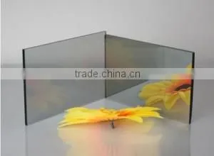 best prices Dark Blue Reflective Glass 4MM 5MM 6MM with ISO&CE certificate