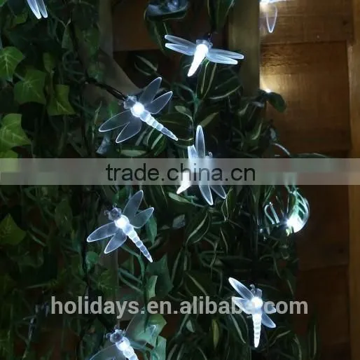 5M 50 LED White Dragonfly Fairy Solar Garden Light