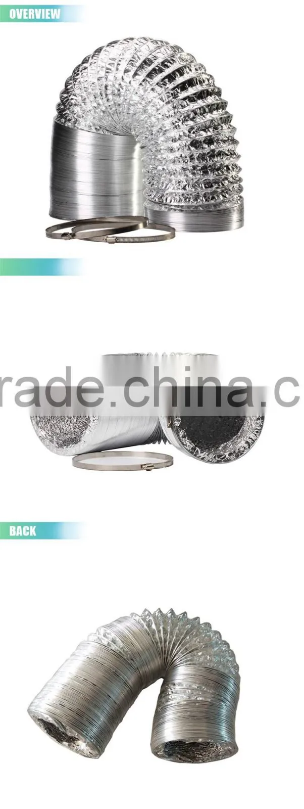 Flexible PVC Air Duct Hose Grow House Air Ducting Pipe with Lightweight