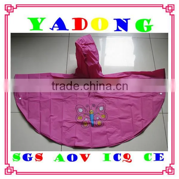 kids full printed rain poncho/custom printed rain ponchos