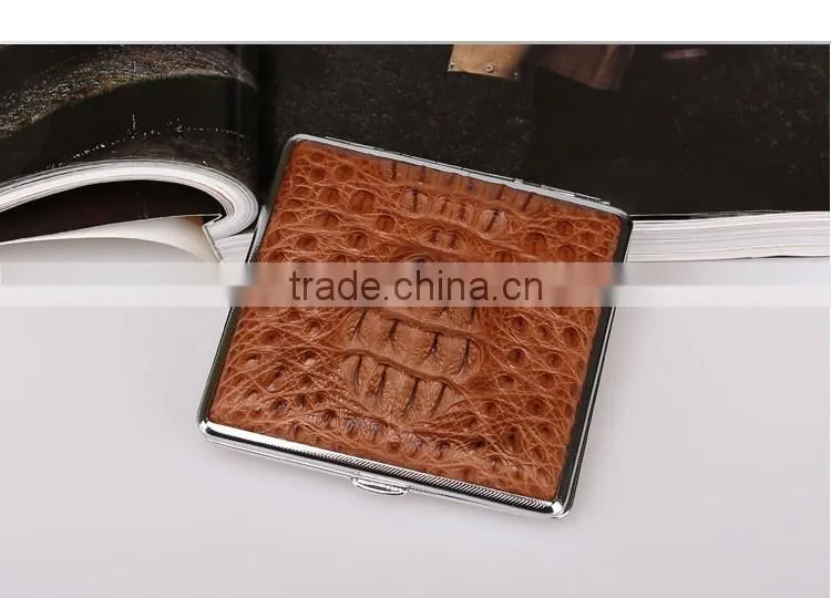 Crocodile Leather Cigarette Cases Wholesale Cigarette Cases diy Cigarette Case
