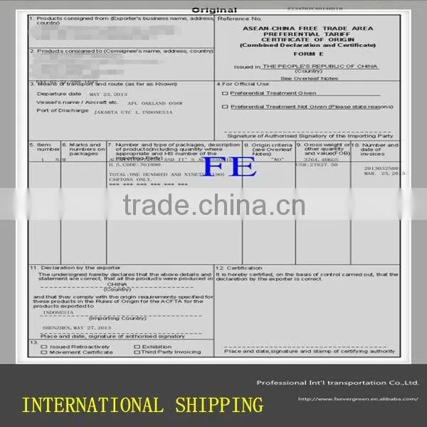 Warehouse service in Foshan for sea Shipping to Worldwide from China Freight Forwarder