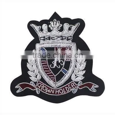 Customized India silk embroidery badges