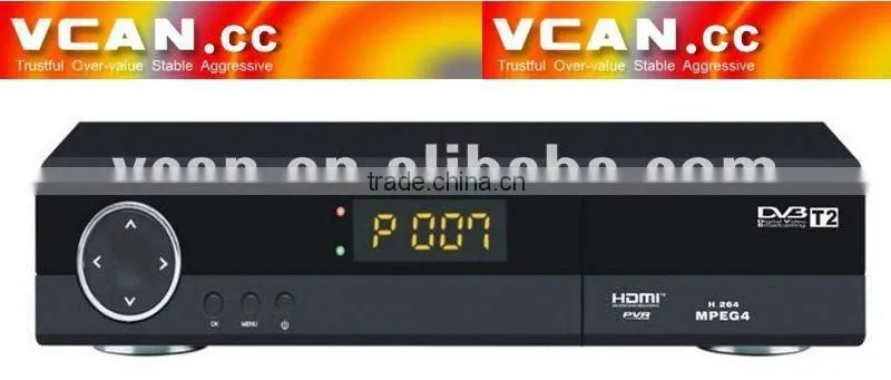 VCAN0327 HD dvb-t2 house set top box MPEG-4 USB PVR Function