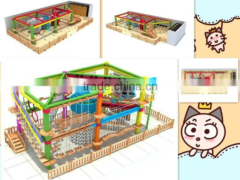 New Attraction!!! Funny Ropes Climbing Outward Development For Kids Activity Center