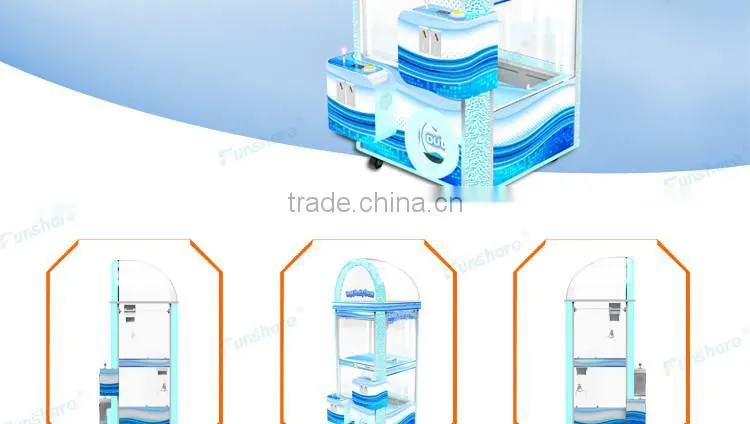 Funshare 2016 Luxury 2 Players Toy Crane Machine Arcade Double Claw Crane Machines For Sale