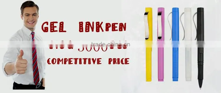 Hot selling Customized Printed Promotional Plastic gel ink pen