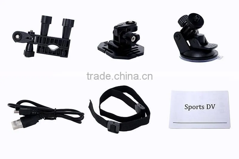Outdoor waterproof full hd 1080p mini sport camera dvr