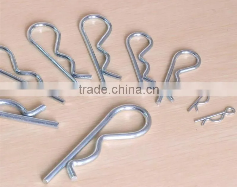 spring steel wire form clips R shape clip R spring clip