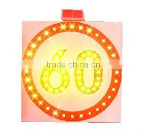 solar traffic speed signs/illuminated traffic arrow signs/solar traffic warning pedestrian sign