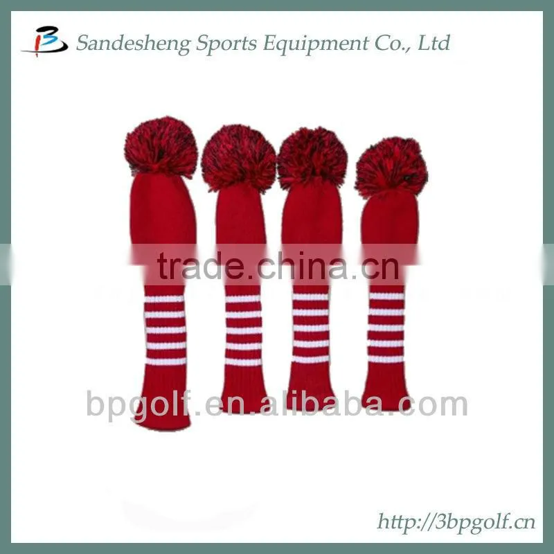 OEM POM golf knit head covers