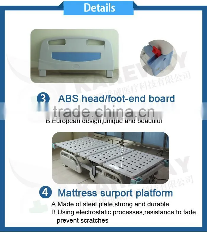 Central locking five functions disabled abs electric hospital patient beds
