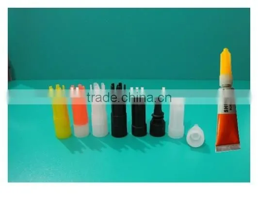 super glue aluminium tube caps