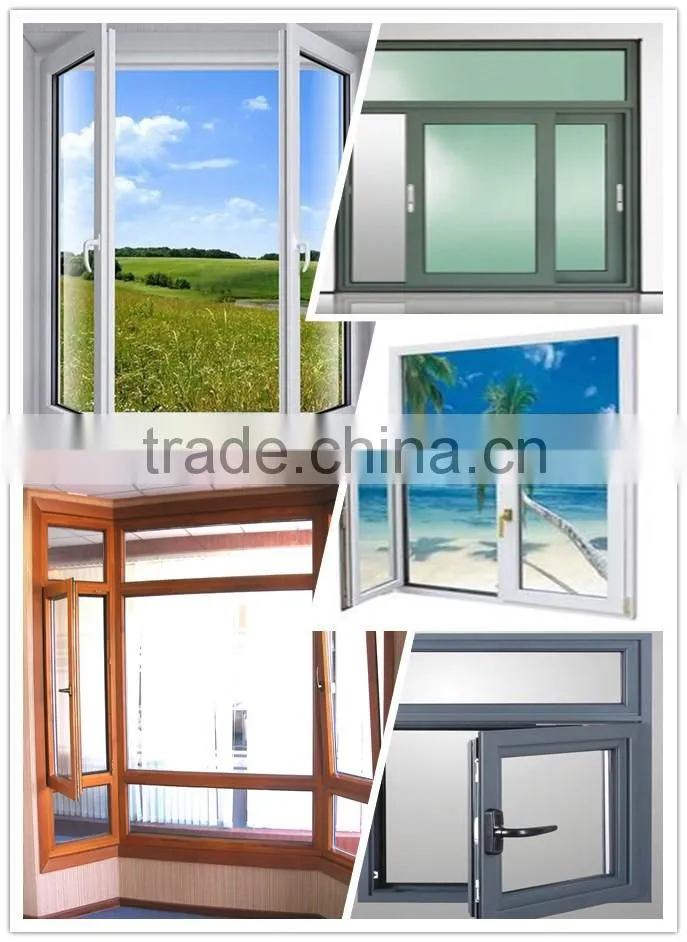 Aluminium curtain wall profiles for glass wall or curtain wall