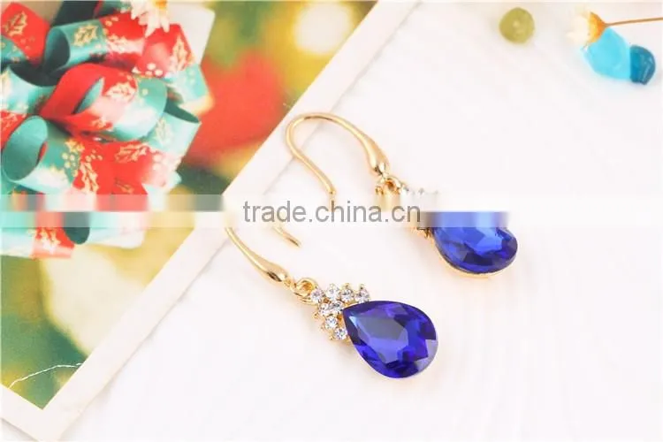 Online shonp china wedding earring and necklace set white cubic zircon stone jewelry