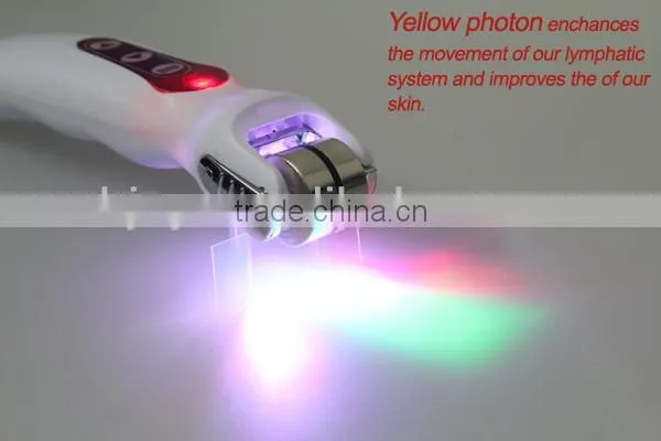 massage roller with 540 needles bio led light dns revo derma roller