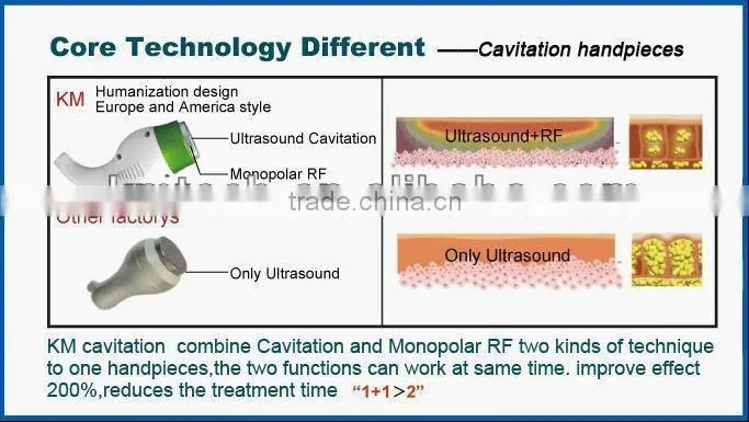 Instant Result vacuum cavitation weight loss equipment