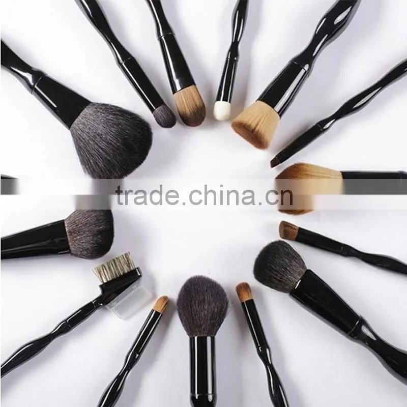 Special handle 15pcs custom logo cosmetic makeup brush set