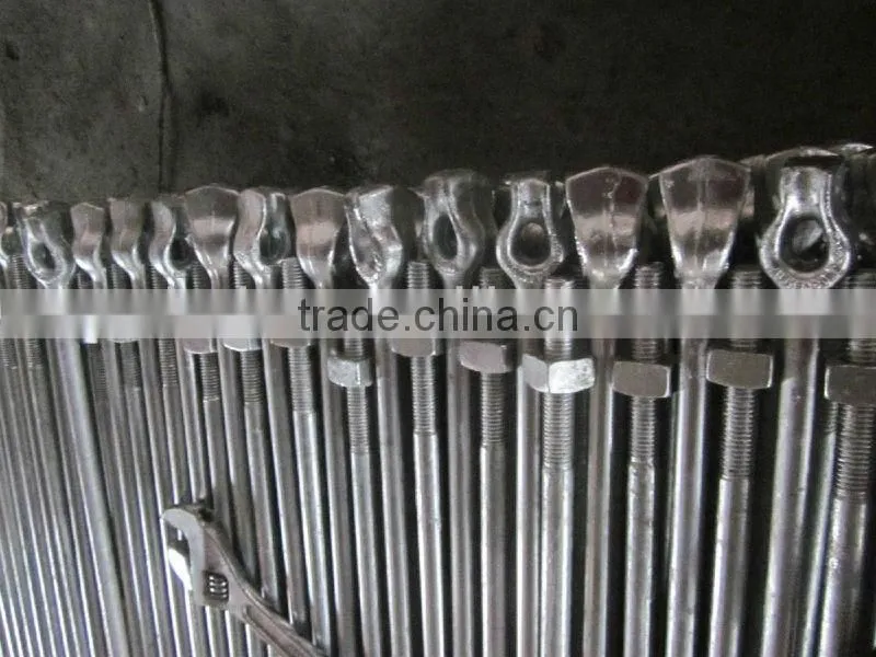 Galvanized screw steel plate helix ground anchor